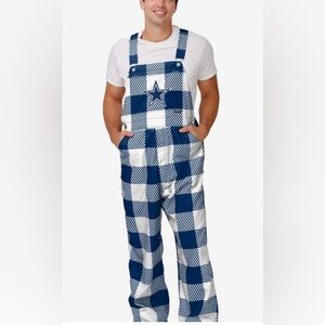 NFL Blue and White Checkered Men's Overalls